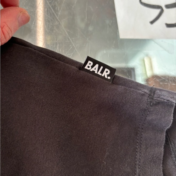 BALR BRAND STRAIGHT SHORT SLEEVED T-SHIRT JET BLACK SIZE MEDIUM - Picture 7 of 8